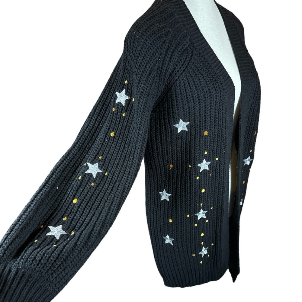 Hem & Thread NWT Black Star Cardigan - Picture 5 of 10